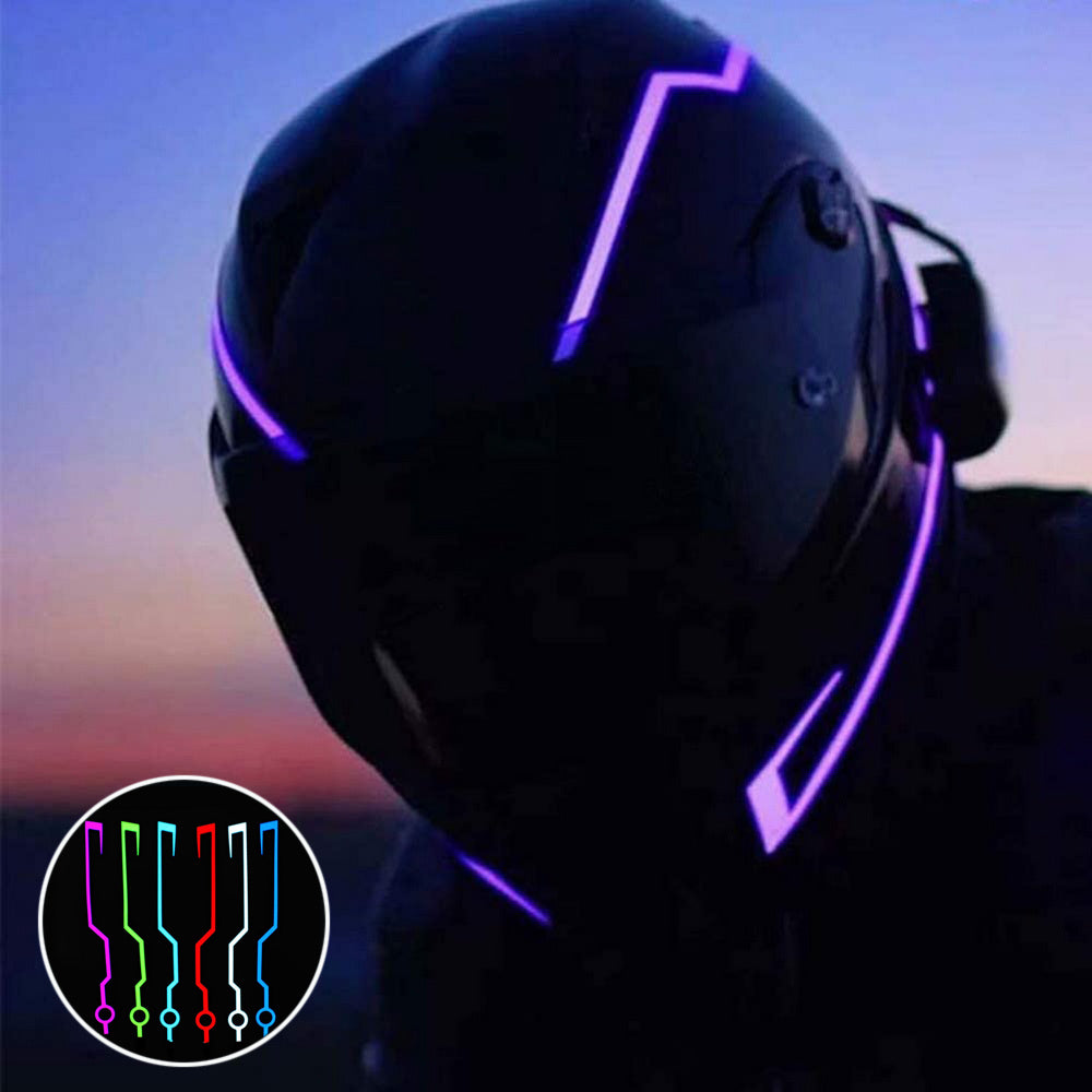 Motorcycle Helmet Light, Led Helmet Reflector Strip