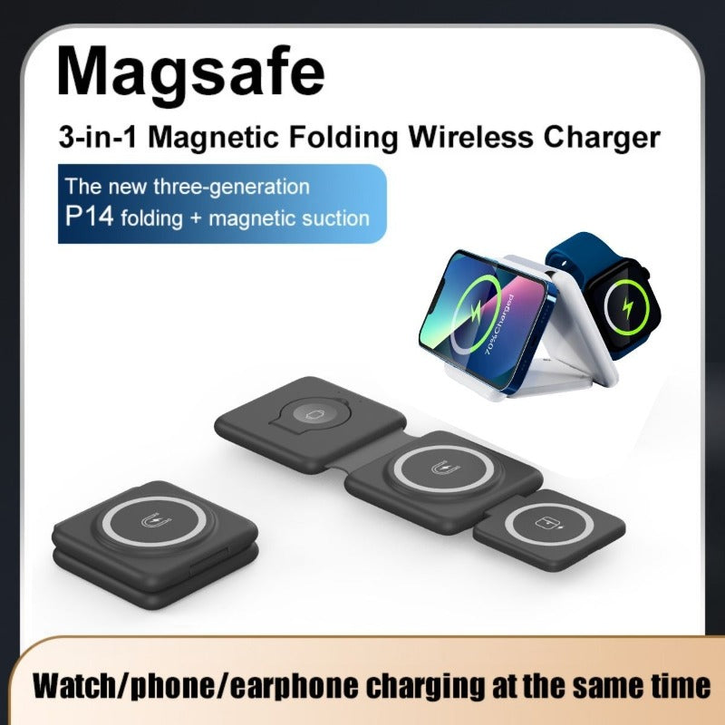 3-in-1 Folding Magnetic Wireless Charger