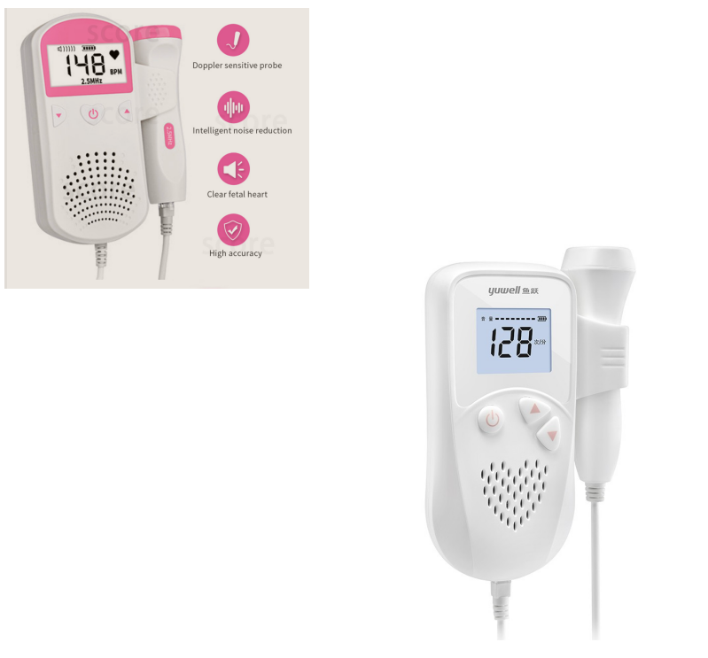 Fetal Heart Rate Monitor With Sound, For Babies From Home