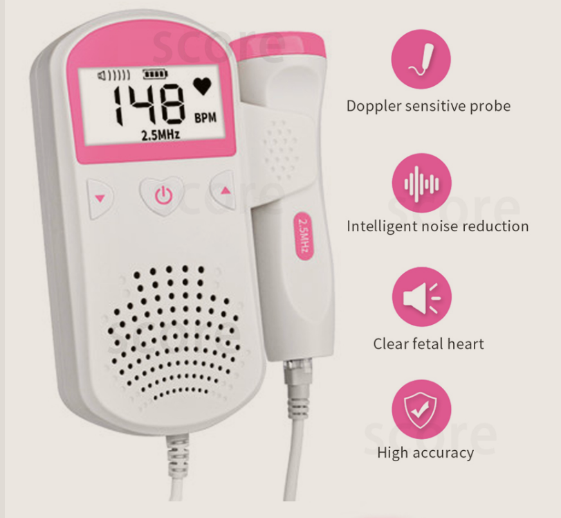 Fetal Heart Rate Monitor With Sound, For Babies From Home