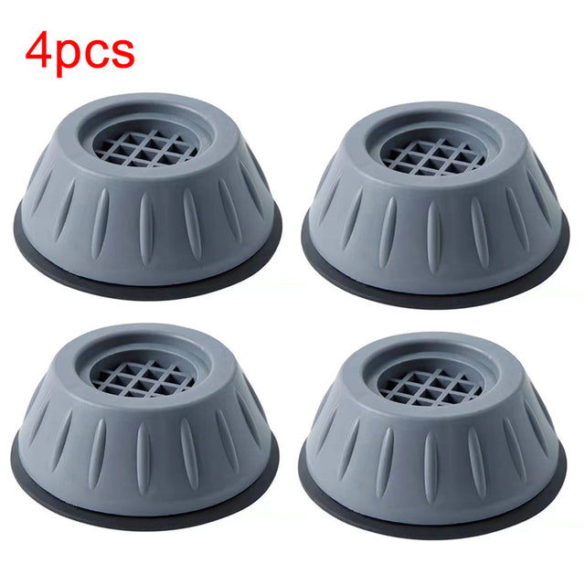 Universal rubber anti-vibration pads for washing machine legs.