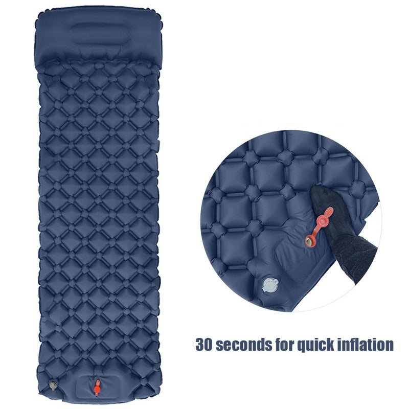 Outdoor Inflatable Camping Mattress With Pillows