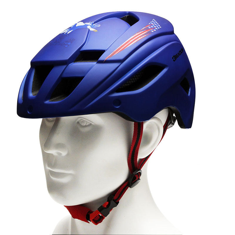 Biking Helmet With Frosted Magnetic Glass