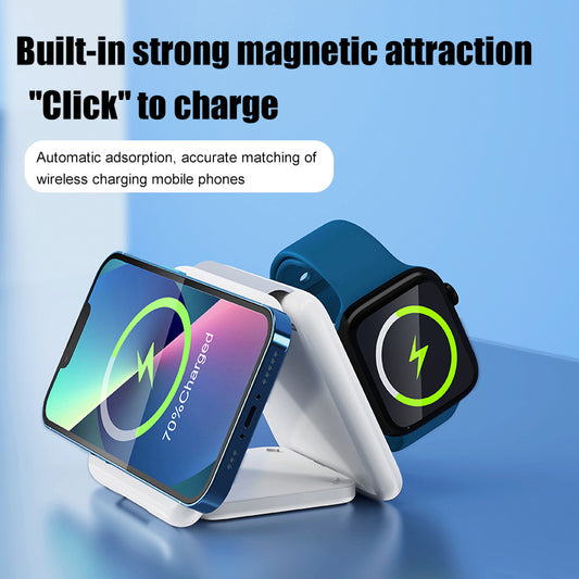 3-in-1 Folding Magnetic Wireless Charger