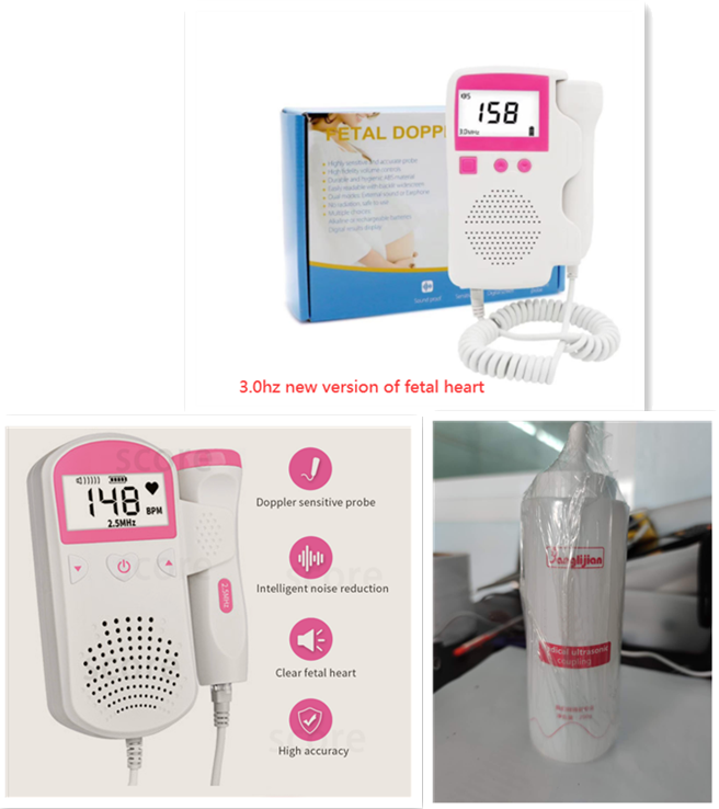 Fetal Heart Rate Monitor With Sound, For Babies From Home